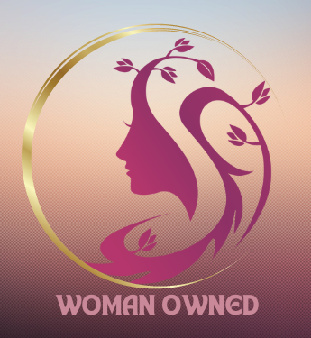 A logo of a woman’s silhouette