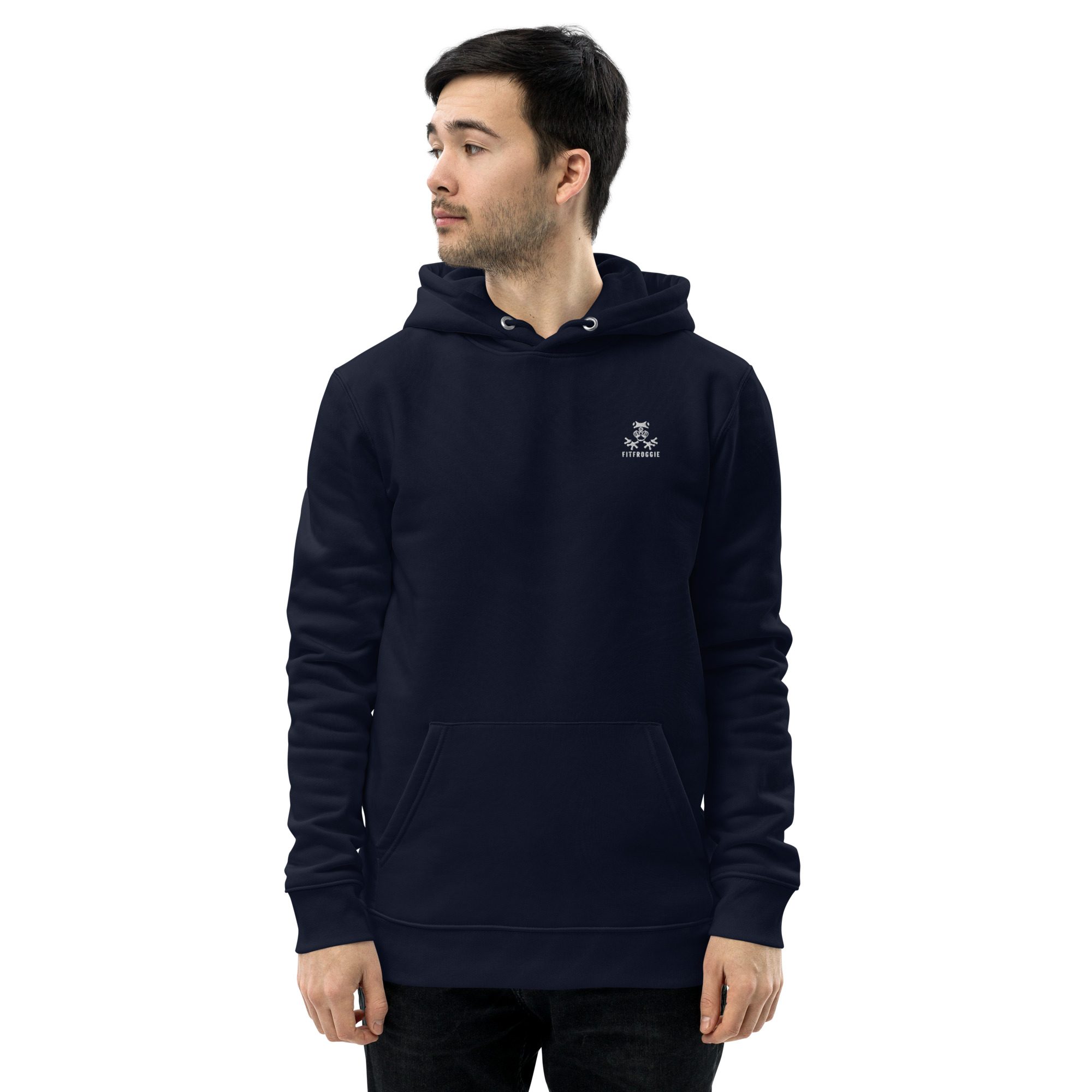sustainable hoodie french navy color